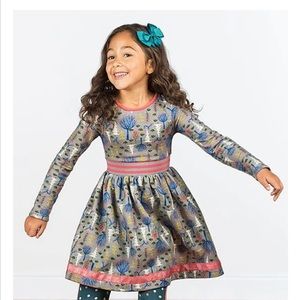 Matilda Jane, Around Town Make Believe Fleece Dress Size 10, So Warm & Cute